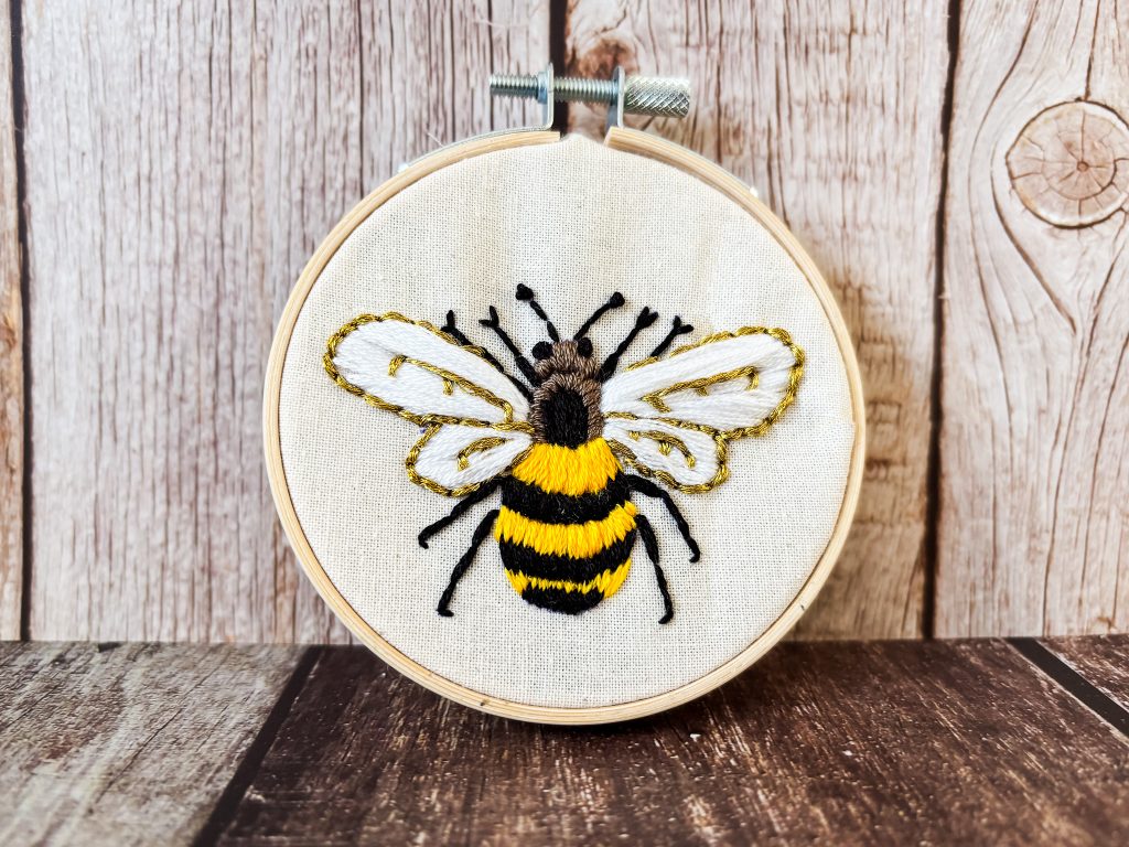 bumblebee embroidery